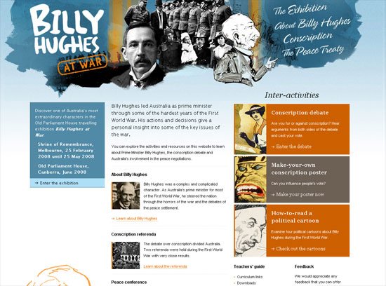 Billy Hughes at War - screen shot.