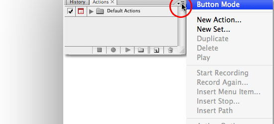 Automating Photoshop with Actions - screen shot.