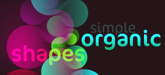 Simple organic shapes in Photoshop - screen shot.