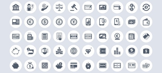 Free Business & Finance Vector Icon Set (EPS)