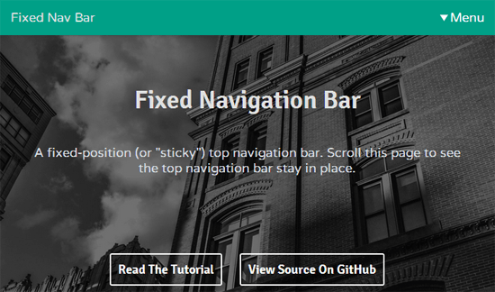 Hub Van erosion How to Create a Fixed Navigation Bar - WebFX