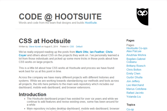 CSS at Hootsuite