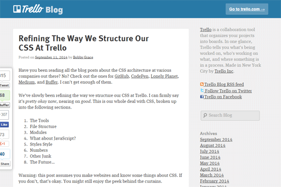 CSS at Trello