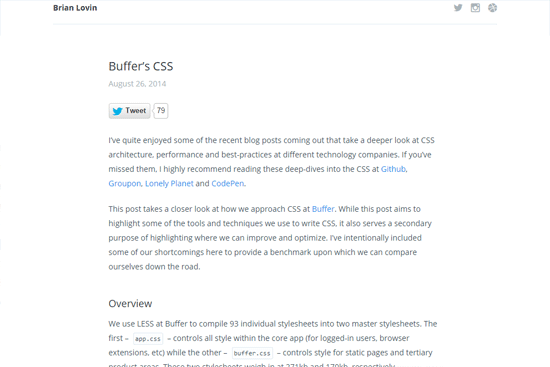 Buffer's CSS