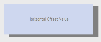 CSS box-shadow with horizontal offset value at 20px.