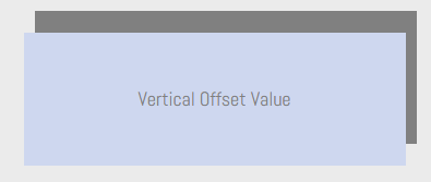 CSS box-shadow with vertical offset value at -20px.