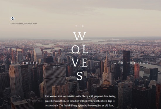 Google Web Fonts Typographic Project