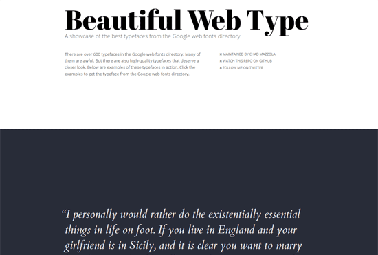 Beautiful Web Type