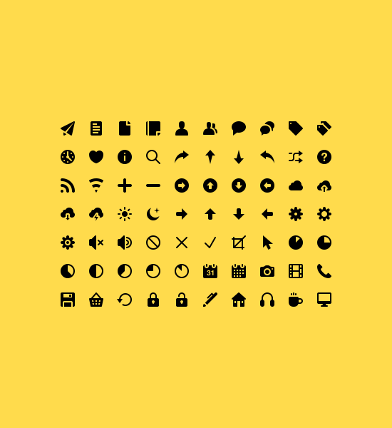 Full preview of free SVG icons