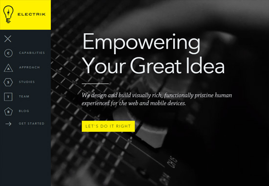 Dark web design: Electrik Company