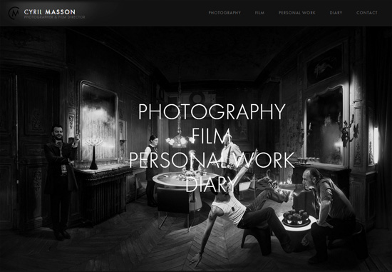 Dark web design: Cyril Masson