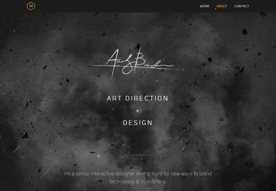 Dark web design: Andrew Burdin