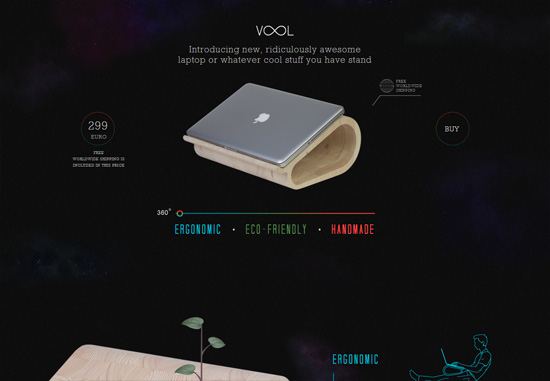 Dark web design: Vool