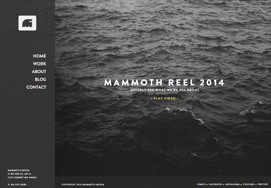 Dark web design: Mammoth Media