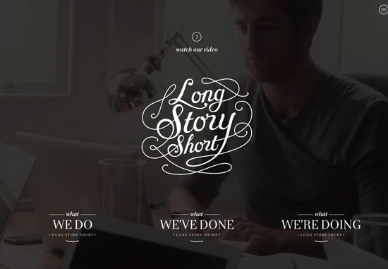 Dark web design: Long Story Short