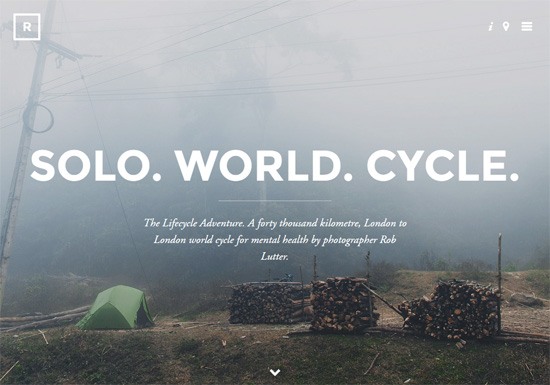 Web typography example: The Lifecycle Adventure