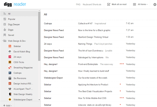 best free rss reader website