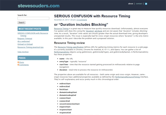 High Performance Web Sites - Steve Souders blog
