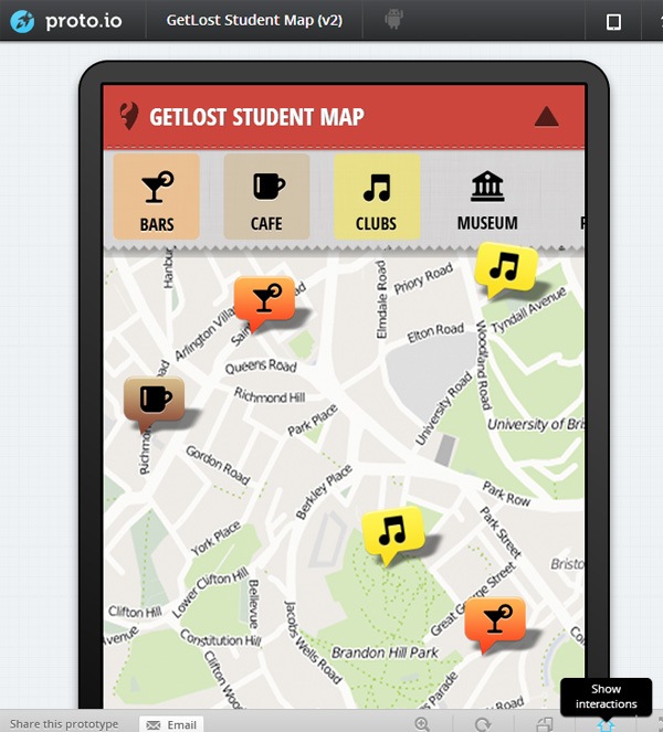 GetLost Student Map