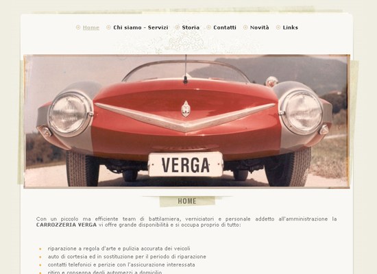 Carrozzeria Verga - screen shot.