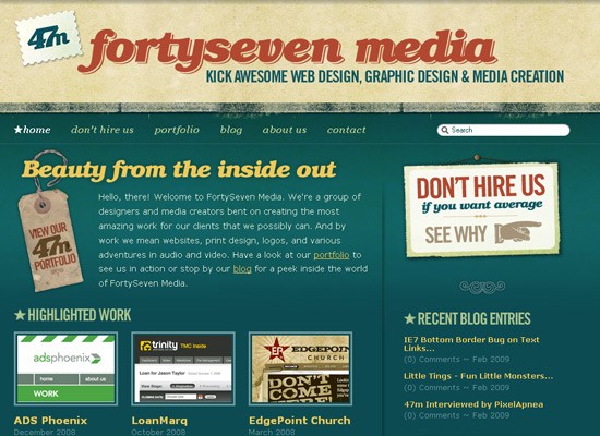 FortySeven Media - screen shot.