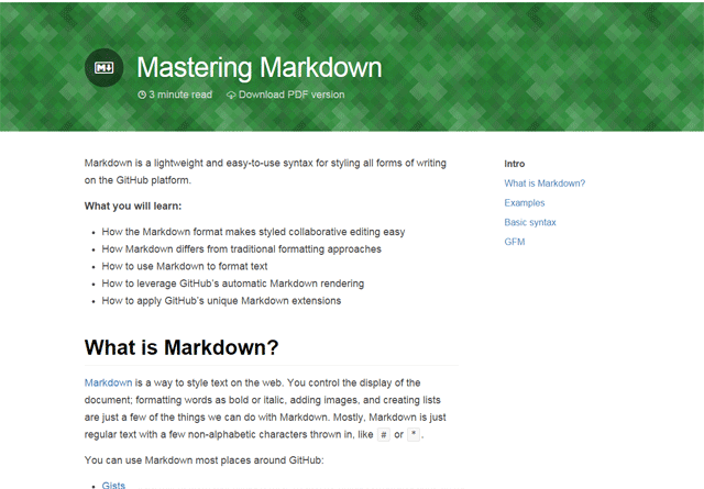 Mastering Markdown