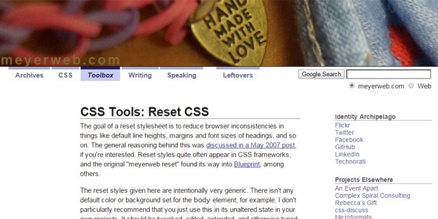 Reset CSS