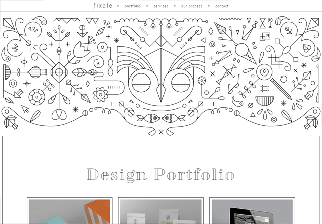 Portfolio website: Fixate