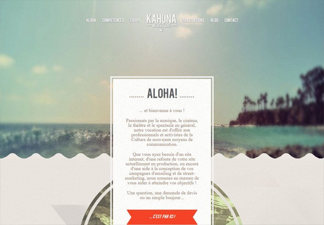 Portfolio website: Kahuna Webstudio