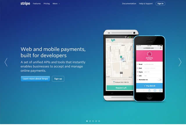 App Website: Stripe