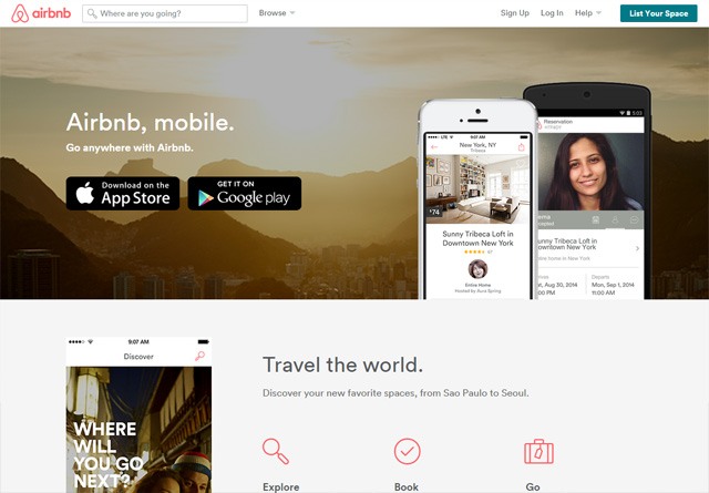 App Website: Airbnb Mobile