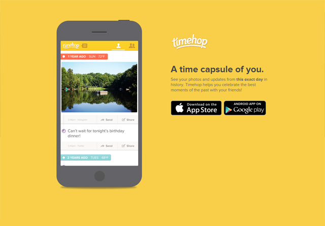 App Website: Timehop