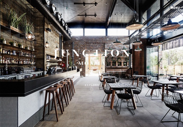 Image of a restaurant website: Junction Moama