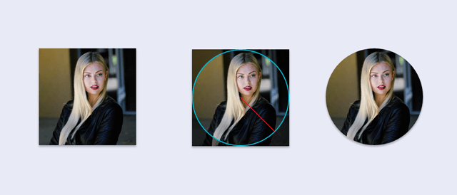 How to create circular img elements from square-shaped photos