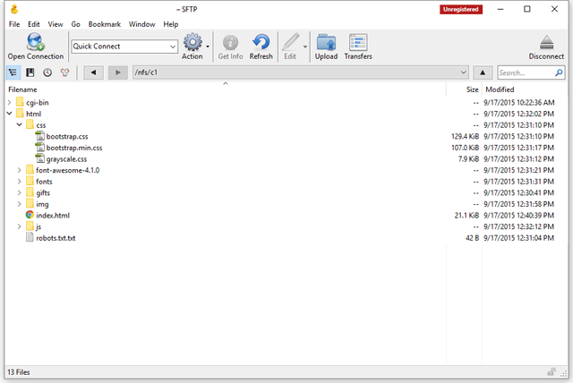 simple free ftp client
