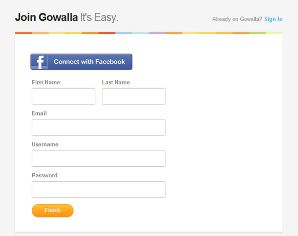 05 gowalla signup form