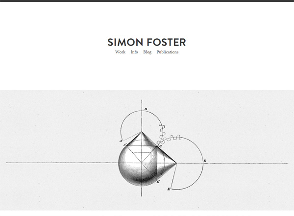 Minimalist website design inspiration: Simon Foster
