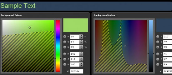 Colour Contrast Visualiser