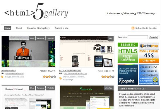 HTML5 Gallery