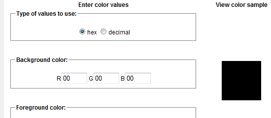 Color contrast verification tool