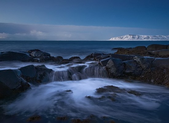 Ocean waterfall