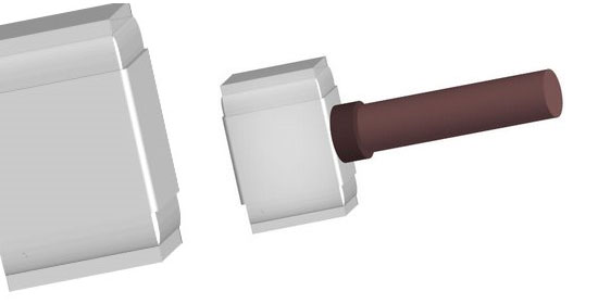 3D Hammer using Illustrator - preview.