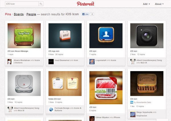 iOS Icon (Pinterest)