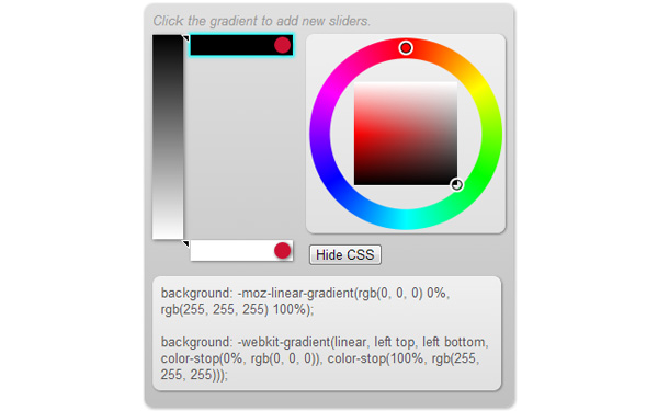 OpenGameArt CSS Gradient Editor