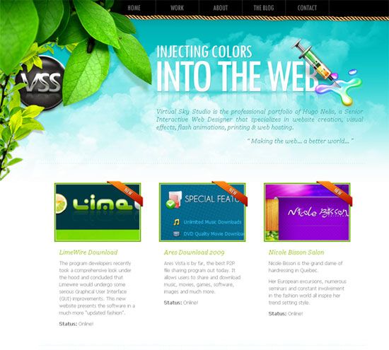 Beautiful Designs That Use Nature Themes - WebFX