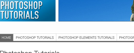 Photoshop Tutorials - screen shot.