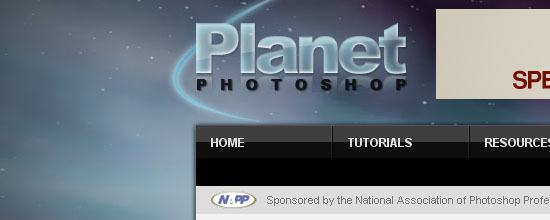 Planet Photoshop: Tutorials - screen shot.