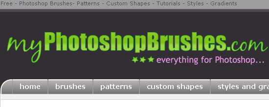 myPhotshopBrushes.com - screen shot.