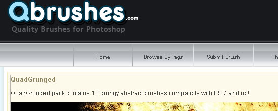 Qbrushes - screen shot.