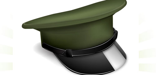 How to Make a Vector Military Cap Icon - screen shot.